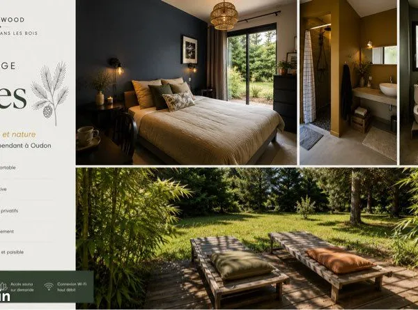 À louer à Oudon Lodge Rives, un cocon indépendant au coeur de la nature