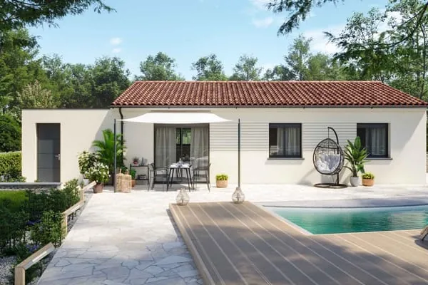 Maison T3 avec jardin à Lagarde