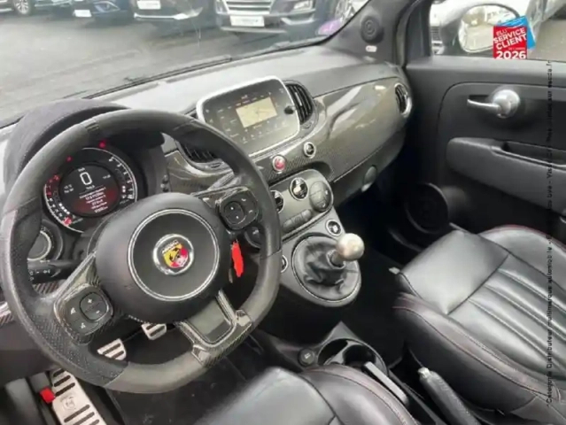 Abarth 500 1.4 turbo t-jet 165ch 695 xsr yamaha tpano sieges cuir gps — photo 15