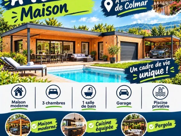 Maison récente et design