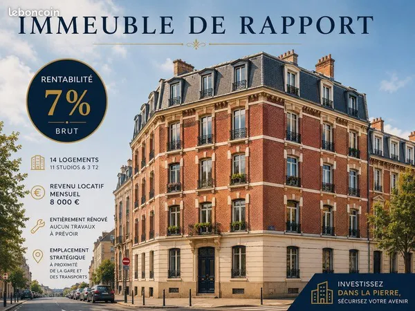 Immeuble de rapport 14 pièces 288 m²