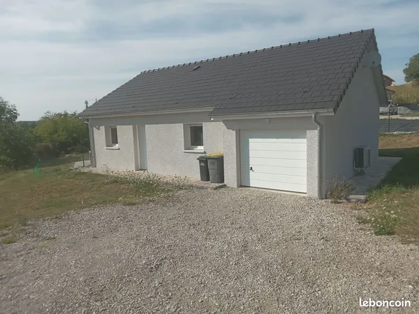 MAISON 2022 PLEIN PIED DPE A 73m2+GARAGE / TERRAIN 848m2 COURCHATON