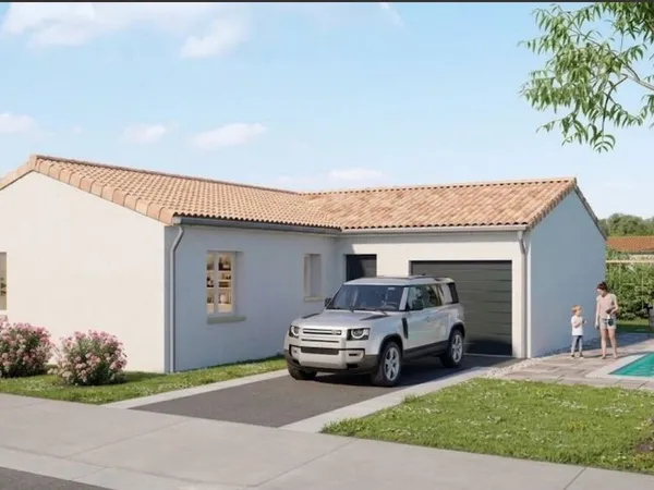 Projet de construction d'une maison 90 m² avec terrain à JUICQ (17)