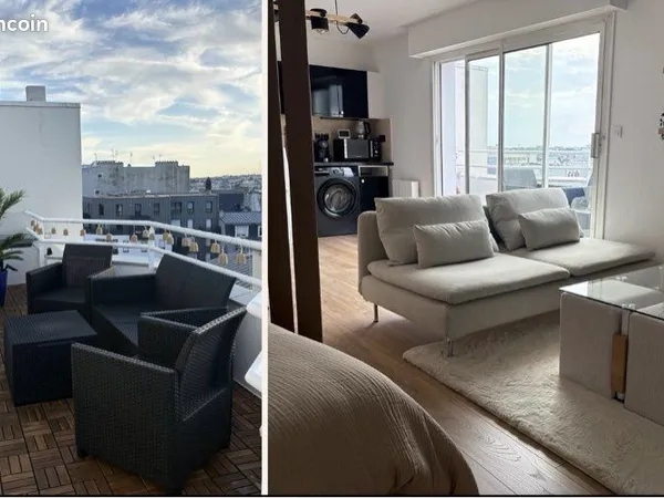 Superbe appartement avec grande terrasse au dernier étage en plein centre