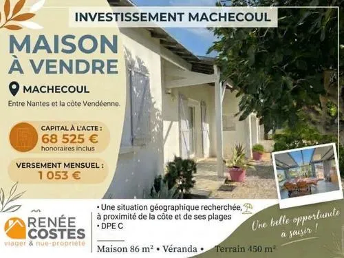 Viager occupé - H87 ans - MACHECOUL (44270)