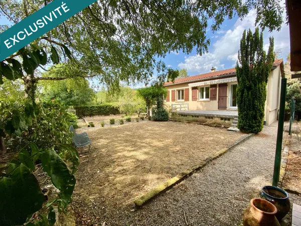 maison individuelle avec jardin et garage