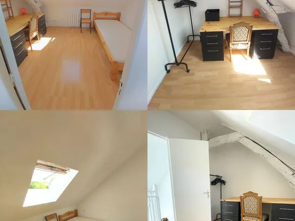 Petite chambre colocation artypique