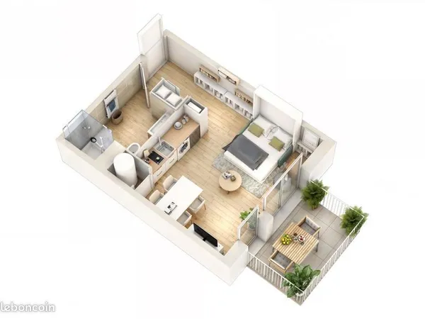 Appartement - 1 pièce - RF9-1628