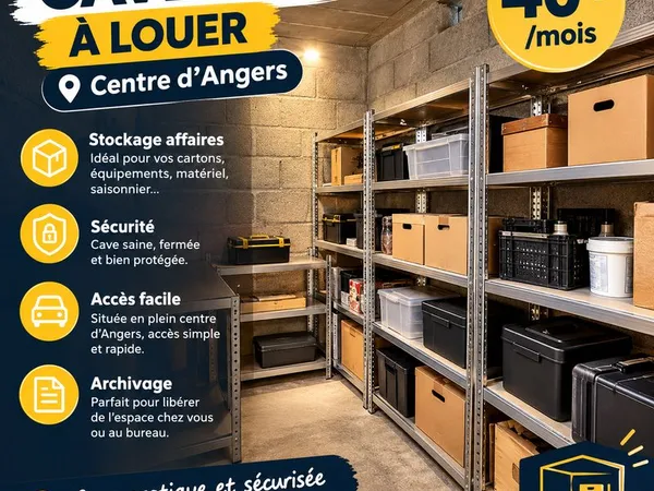 Location cave, rangement, stockage