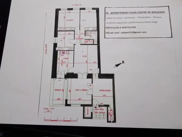 APPARTEMENT T4 PLEINE CENTRE DE BERGERAC
