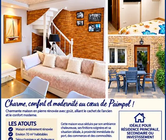 Maison en pierre rénovée