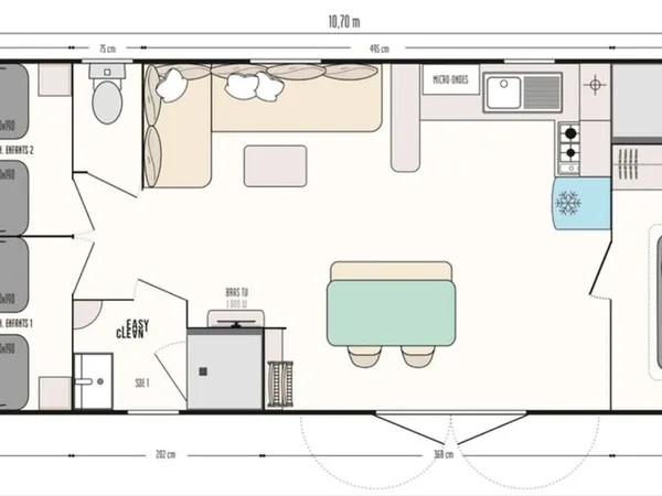 Mobil-home Prenium dans un camping 5 étoiles 🌟