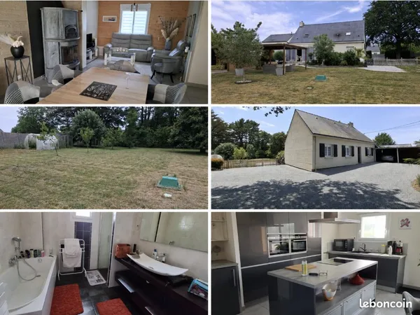 Maison de plain-pied avec grand jardin - Sainte-Reine-de-Bretagne