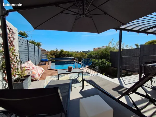 Maison 3 pièces sur les hauteurs de Castelnau-le-Lez avec piscine & vue