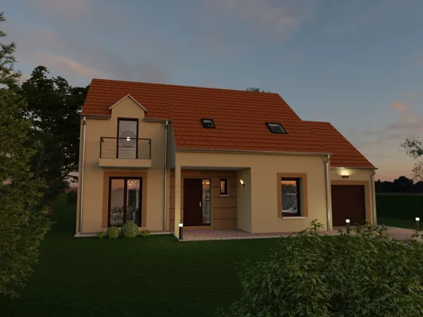 Terrain + maison 126 m²