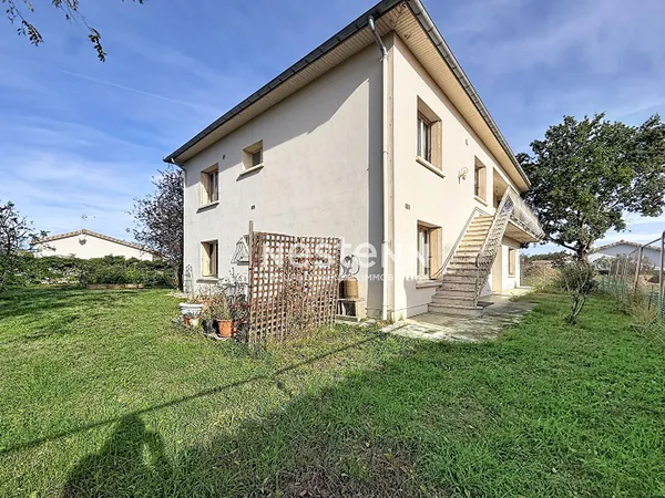 A VENDRE: Eaunes ? Maison lumineuse de 228 m² avec 7 chambres, garage de 42 m² et possibilité de deu