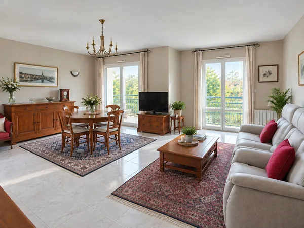 À louer Appartement T4 de 83 m² avec terrasses, cave et garage à Chalonnes-sur-Loire