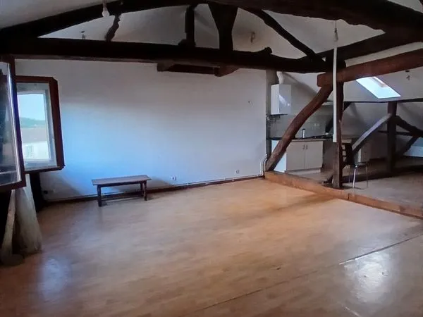 Appartement 2 pièces, 2ième étage avec charpente apparente, 50m²