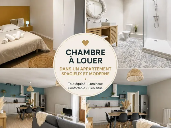 À louer - chambre meublée