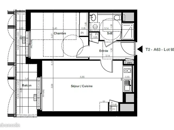 Location appartement T2 Rennes centre