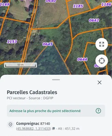 Terrain non constructible compreignac