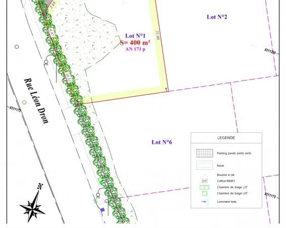 Terrain en lotissement 400 m²