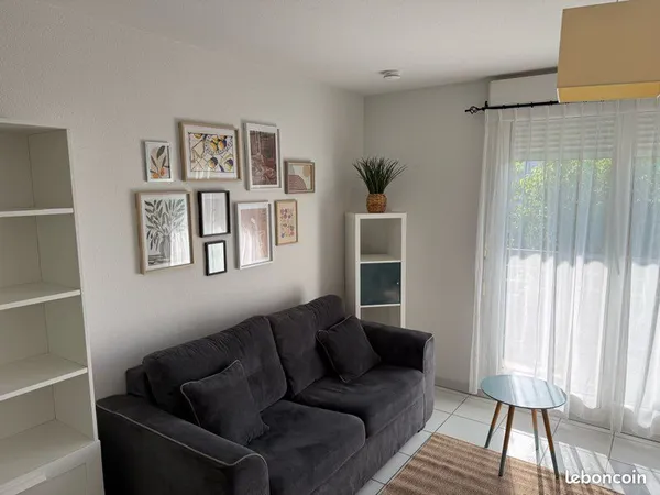 T1 MEUBLÉ 37 m² - BALCON - PARKING PRIVÉ - RÉSIDENCE SÉCURISÉE