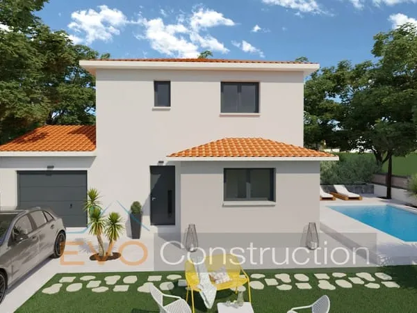 A Théza, villa T4 en 3 Faces sur une parcelle de 336m²