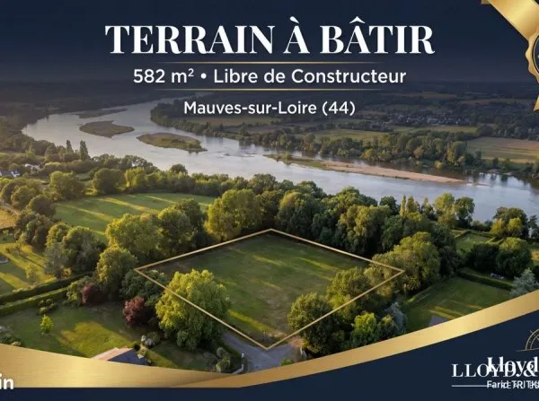 Terrain 582 m² Mauves-sur-Loire