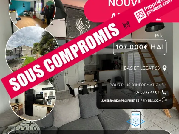 Maison Bas Et Lezat 3 pièce(s) 80 m2