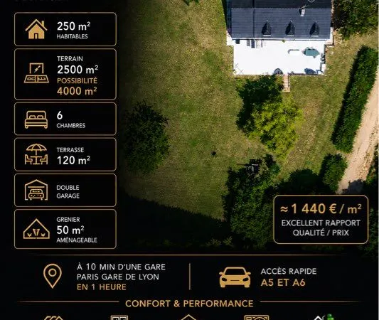 🏡 Propriété familiale 250M2 - DPE B - 6 chambres - Grand terrain