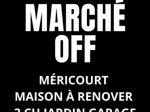 Méricourt village - maison type coopartois 3 ch jardin garage marché off - opportunité à saisir