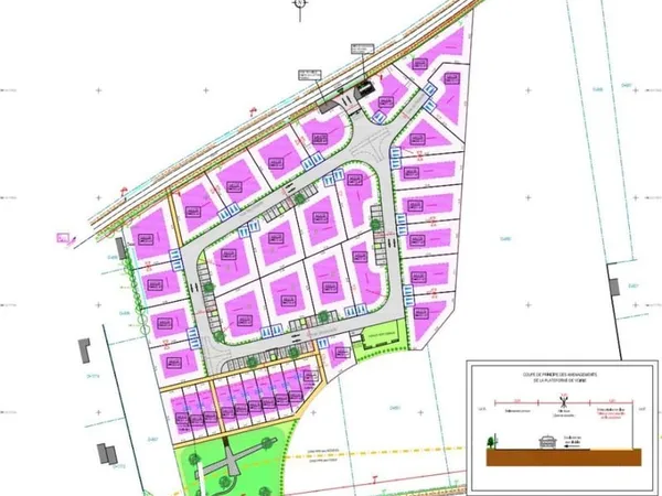 Terrain 600 m²