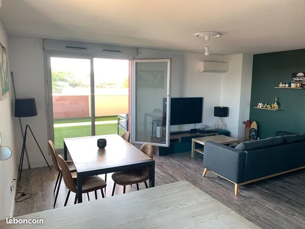 T3 - Dernier étage - Terrasse 23,5 m² sans vis-à-vis - Argoulets