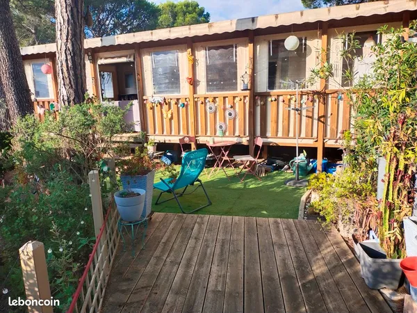 MOBIL-HOME LOUISIANE CARAÏBES 2018 - 40m² - 3 CHAMBRES + TERRASSE COUVERTE ET FERMÉE DE 36m² - PUGET