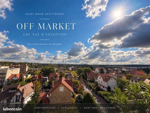 OFF MARKET - Saint-Maur-des-Fossés - Dernier étage - Terrasse 54 m² - Vue dégagée