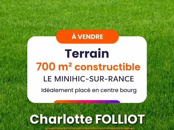 Terrain 700 m² Le Minihic Sur Rance