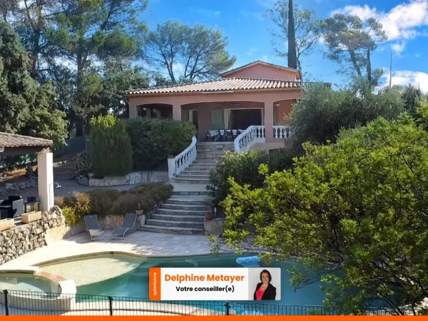 LORGUES — Propriété Provençale d'exception, vue panoramique, T2 indépendant & piscine