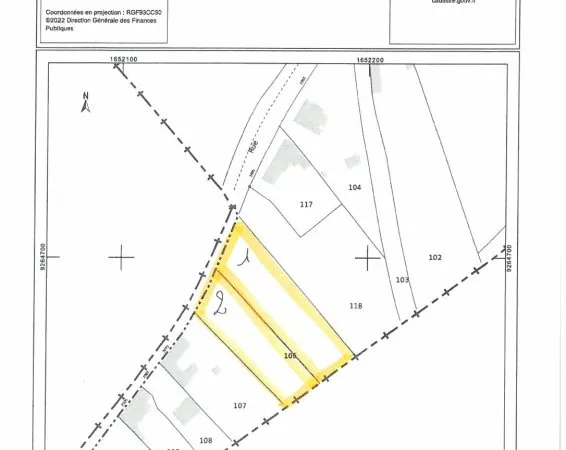 Terrain 1265 m²