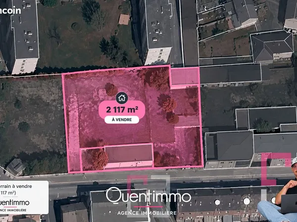 Terrain 2117 m² LAON