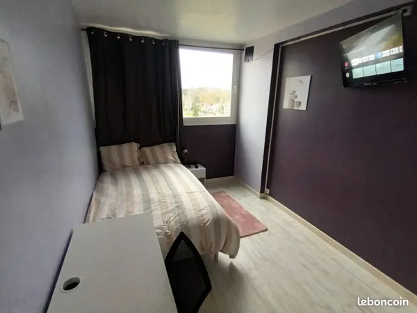 💥 Ch. Meublée 12m² + BALCON | 4 min Gare RER C | Visale