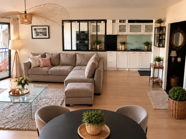 Appartement T3 rénové 74,75 m² avec balcons et grand garage - Port/Centre