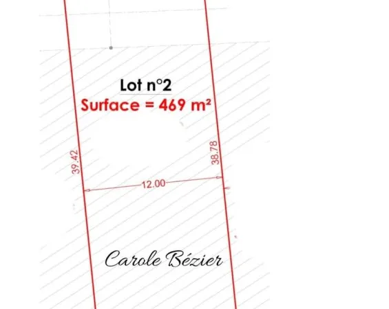Terrain 469 m²