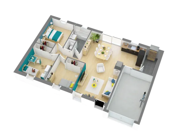 Maison neuve 4 pièces 75 m²
