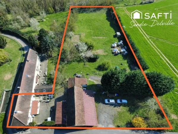 Ensemble immobilier maison + dépendance + grange