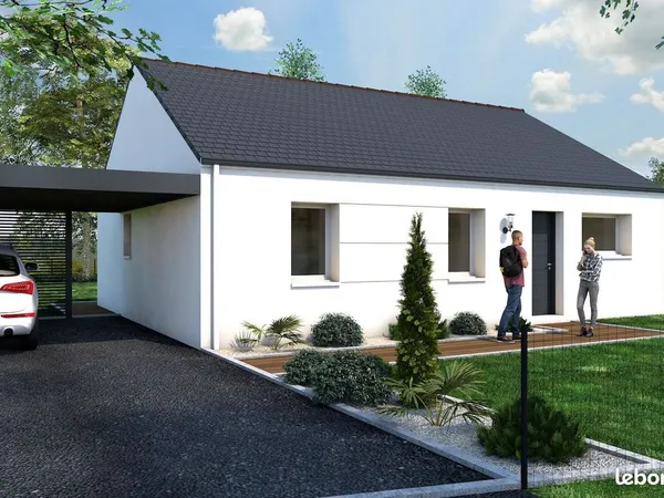 Projet de construction d'une maison 84 m² avec terrain à LA TURBALLE (44)