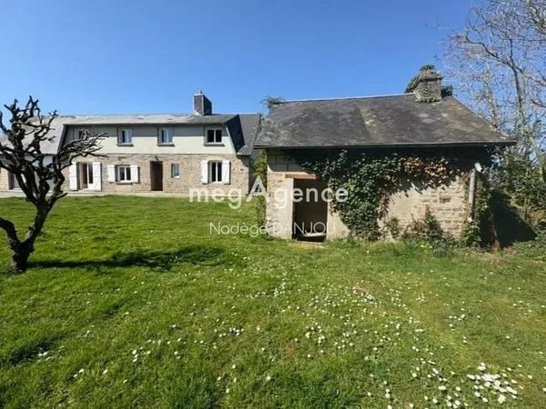 MAISON DE CAMPAGNE VIE DE PLAIN PIED 6 PIECES 128 M2 PONT BELLANGER 14380
