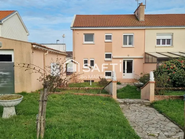 Maison 97m2 - 3 chambres - Garage et Jardin