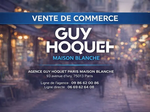 Mur d'un local commercial Porte de Choisy, Paris 13e 70 m2