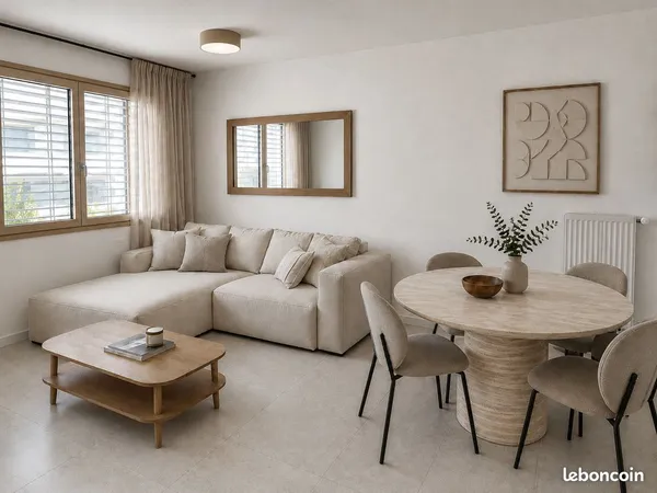 ANNECY - T3 NEUF MEUBLÉ 64 m² - TERRASSE 12 m² - GARAGE - PRÊT À VIVRE